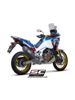 Tłumik motocyklowy SC Project czarny matowy Honda CRF 1100L Africa Twin/ Adventure Sport (20-23) [tytan+carbon]