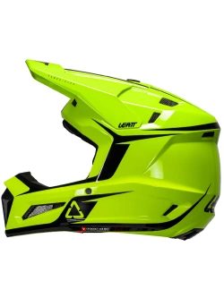 Kask dziecięcy enduro Leatt Moto 3.5 V25 z goglami czarno-szarymi-fluo