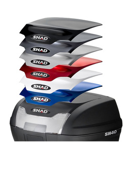 Kufer centralny Shad SH40 + nakładka srebrna [pojemność: 40 l]