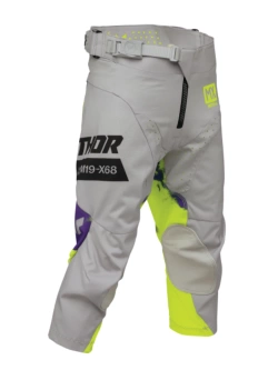 Spodnie cross dziecięce Thor Launchmode Bleach szaro-niebieskie