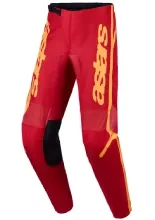 Spodnie cross Alpinestars MX Fluid Apex V2 czerwono-złote