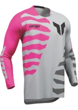 Bluza enduro Thor Launchmode Shredder szaro-różowa