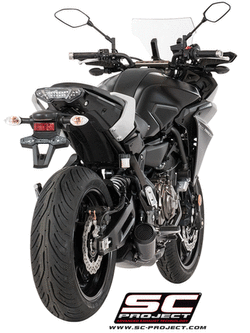 Pełny układ wydechowy 2-1, SC-Project Conic 70's Stainless steel [Matt Black] - Yamaha Tracer 700 [16-20]