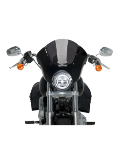 Półowiewka motocyklowa sportowa PUIG Dark Night Harley Davidson Softail Low Rider FXLR (18-20) mocno przyciemniana