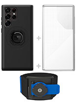 Zestaw do biegania: etui MAG na telefon Samsung Galaxy S22 Ultra (magnetyczne) + wodoodporny pokrowiec MAG + opaska sportowa Quad Lock