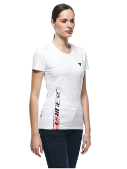 Koszulka damska Dainese Logo biało-czarna