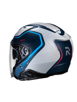Kask otwarty HJC RPHA 31 Kouv czarno-srebrno-niebieski