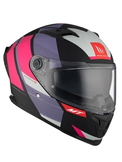 Kask integralny MT Braker SV Chento czarno-różowy matowy