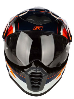 Kask integralny Klim Krios PRO Karbon pomarańczowo-niebieski
