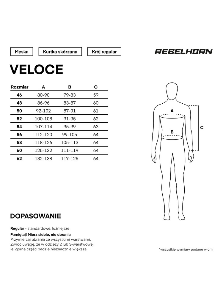 Kurtka motocyklowa skórzana Rebelhorn Veloce czarno-czerwona