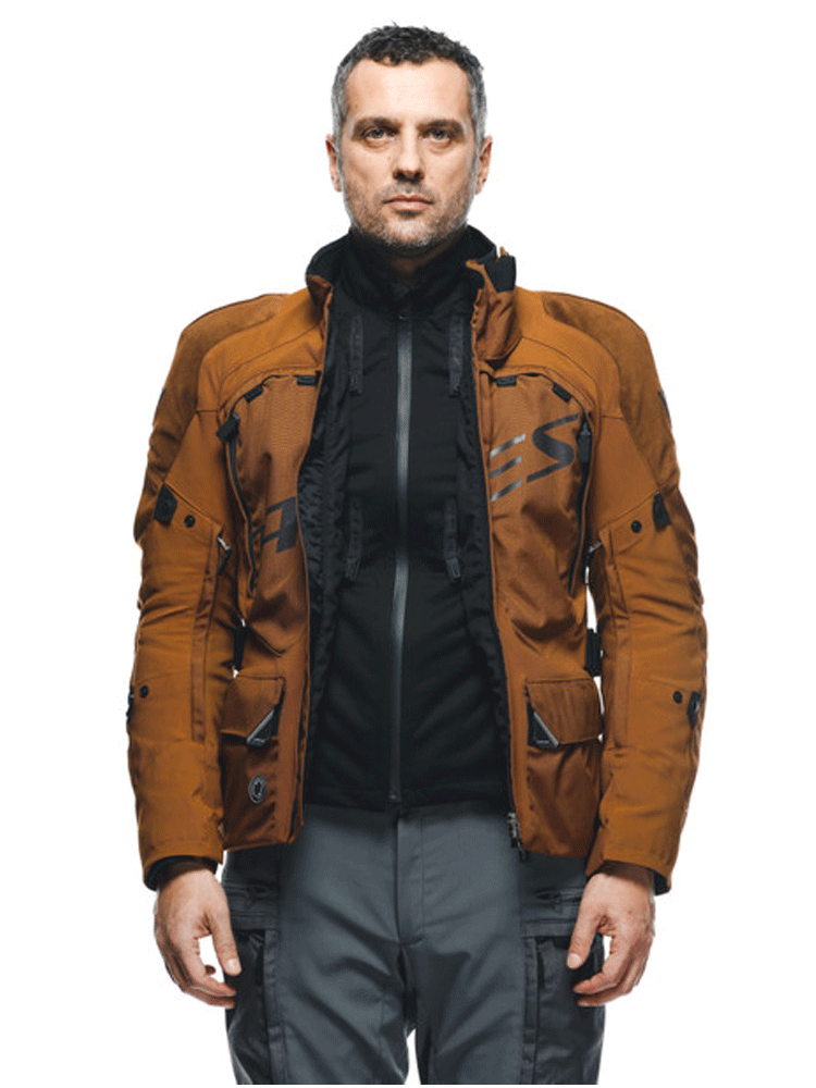 Kurtka motocyklowa tekstylna Dainese Springbok 3L AbsoluteShell brązowo-czarna