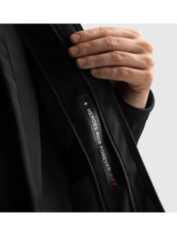 Kurtka motocyklowa tekstylna Rebelhorn Borg II czarno-szaro-czerwona