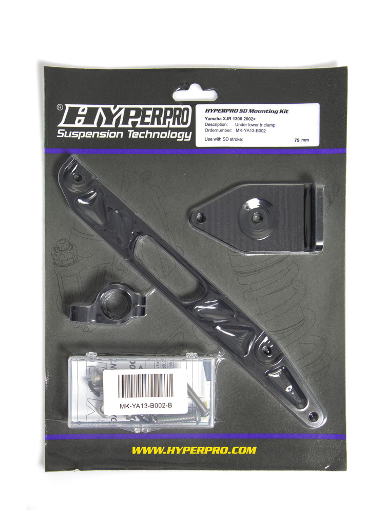 Zestaw mocujący amortyzator skrętu Hyperpro do Yamahy XJR 1300 (02-14) czarny