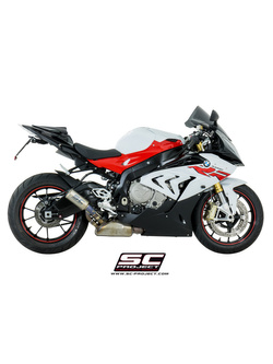 Tłumik SC-Project, CR-T Titanium / Carbon (Z tytanową siatką na wylocie) (Slip On) - BMW S 1000 RR [17-18]