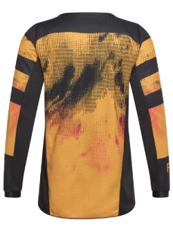 Bluza enduro dziecięca Fox 180 Kairos czarno-pomarańczowa