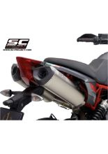 Tłumik motocyklowy SC Project SC1-M carbon Aprilia Dorsoduro 900 (17-20) tytan