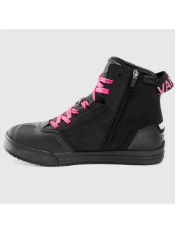 Buty motocyklowe damskie Rebelhorn Vandal II czarno-różowe
