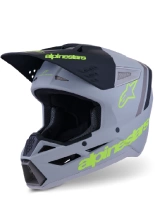 Kask enduro Alpinestars SM3 Radium szaro-czarny-fluo