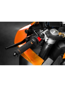 Manetki motocyklowe uniwersalne Lampa Sport-Grip pomarańczowe