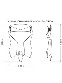 Szyba turystyczna z deflektorem Puig KTM 390 Adventure (20-24)/ 250 Adventure (21) lekko przyciemniana