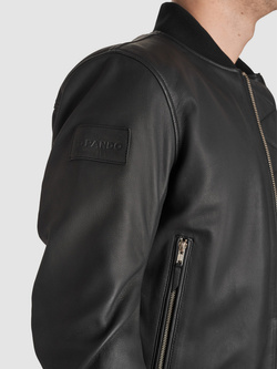 Kurtka motocyklowa skórzana Pando Moto Falcon czarna