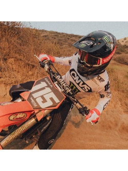 Rękawice cross 100% iTrack czerwone