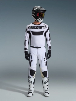 Spodnie cross Alpinestars MX Racer Riway biało-czarne