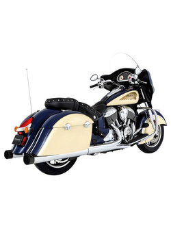Tłumiki motocyklowe Rinehart Racing 4" do wybranych modeli Indian chromowane/czarne