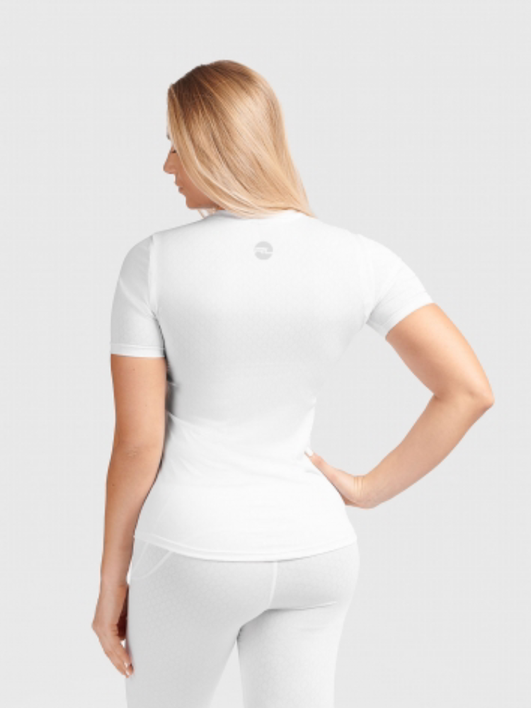 Koszulka termoaktywna damska z krótkim rękawem Redline Venus 2.0 Outlast biała