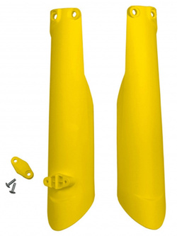 Osłony teleskopów UFO do Husqvarna TC 125/250/310 (15-22), TE-TX 125/250/300 (16-), TE 150 (20-), FC 250/350/450 (15-22), FE 250/350/450/501 (16-) żółte