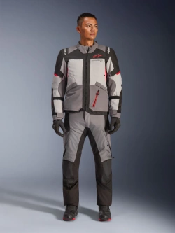 Kurtka motocyklowa tekstylna Alpinestars Andes V4 Drystar czarno-szaro-czerwona