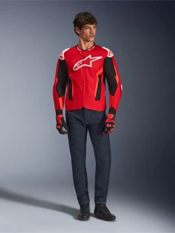 Kurtka motocyklowa tekstylna Alpinestars T-GP Air czerwono-czarna