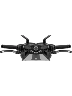 Zestaw regulowanych dźwigni Puig standardowych z zawiasem Yamaha (wybrane modele) czarne