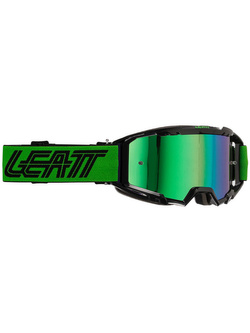 Gogle motocyklowe z lustrzaną zieloną szybą Leatt Vizion 3.5 Iriz zielone