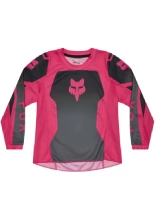 Bluza enduro dziecięca Fox 180 Shield czarno-różowa