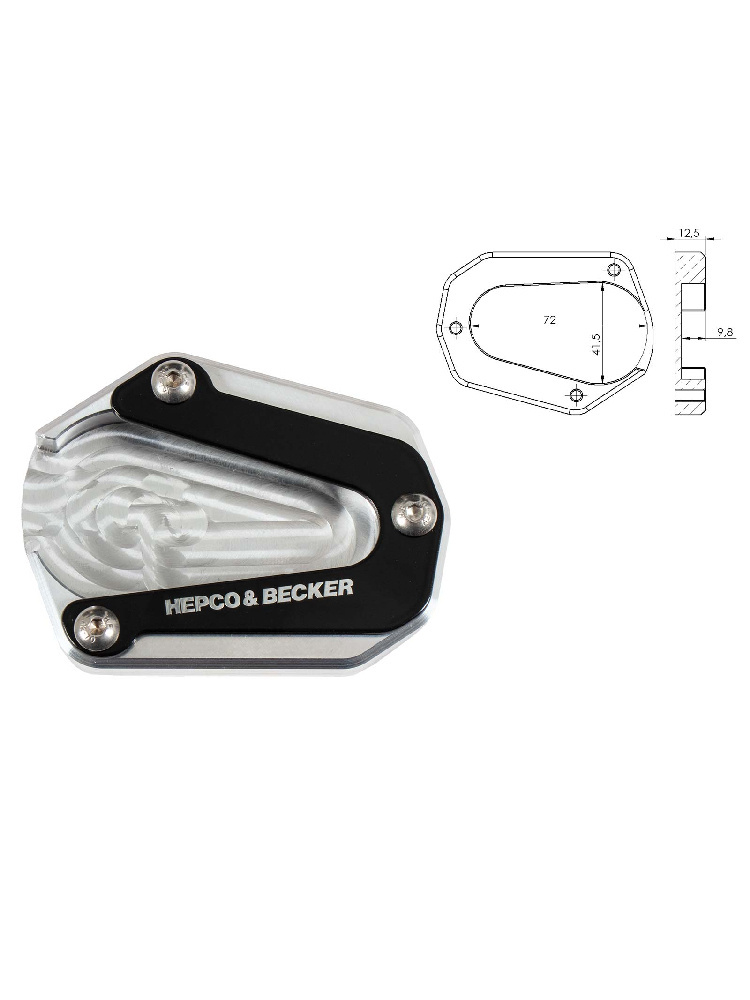 Poszerzenie stopki Hepco&Becker do Triumph Tiger 900 / Rally / Rally Pro (21-23)