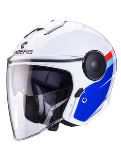 Kask otwarty Caberg Soho Zephyr biało-niebiesko-czerwony