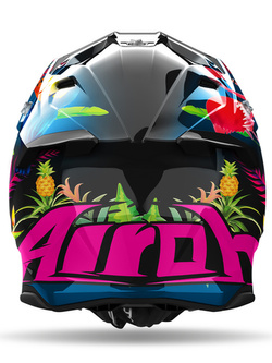Kask enduro Airoh Twist 3 Amazonia czarrno-niebiesko-różowy