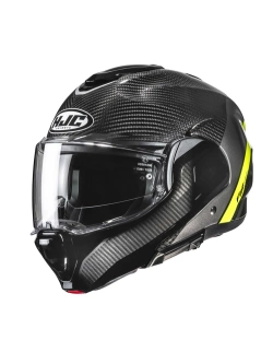 Kask szczękowy HJC F100 Carbon czarno-żółty