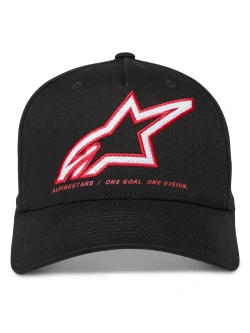 Czapka z daszkiem Alpinestars Lineout czarno-czerwona