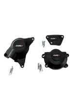 Pokrywy dekli silnika PUIG Yamaha YZF-R6 (06-20)/ Race (22-24) czarne