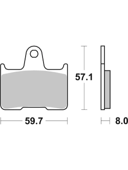 Klocki hamulcowe Brembo SP Harley Davidson/ Kawasaki (wybrane modele) [na tył, kpl. na 1 tarczę]