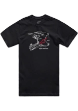 Koszulka z krótkim rękawem Alpinestars MX Helmet CSF czarna