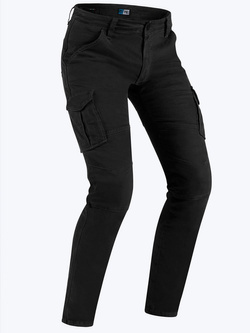 Jeansy motocyklowe PMJ Santiago czarne