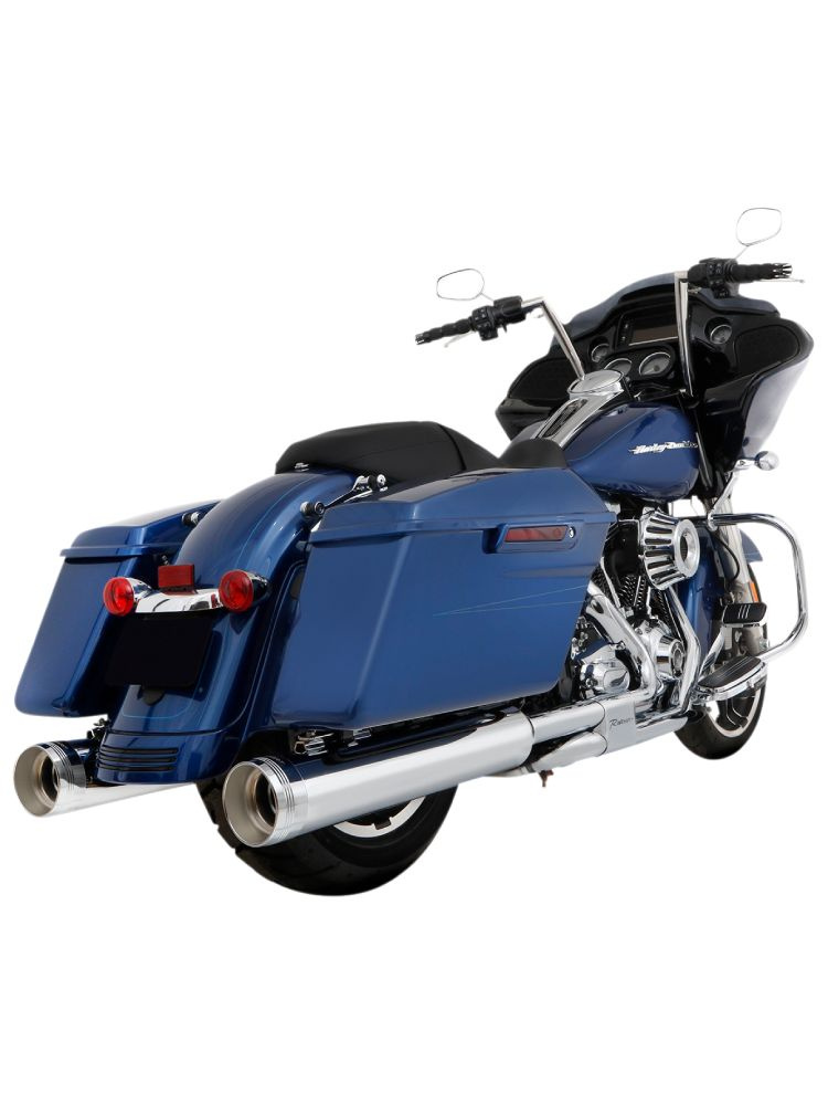Tłumiki motocyklowe Rinehart Racing 4,5" DBX45 do modeli Harleya Davidsona Touring chromowane