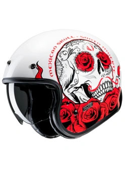 Kask otwarty HJC V31 Desto biało-czerwony