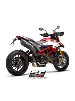 Tłumik SC-Project SC1-R Titanium / Carbon (Wersja wysoka) - Ducati Hypermotard 939 / SP [16-18]