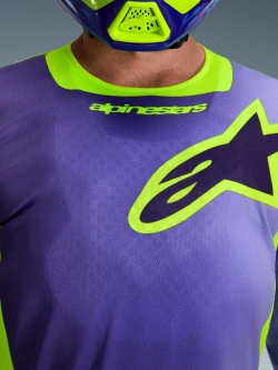 Bluza cross Alpinestars MX Racer Portl fioletowa-fluo
