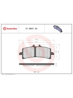 Klocki hamulcowe Brembo Genuine KTM 1290 Superduke R (13-24)/ Ducati/ MV Agusta (wybrane modele) [na przód, kpl. na 1 tarczę]