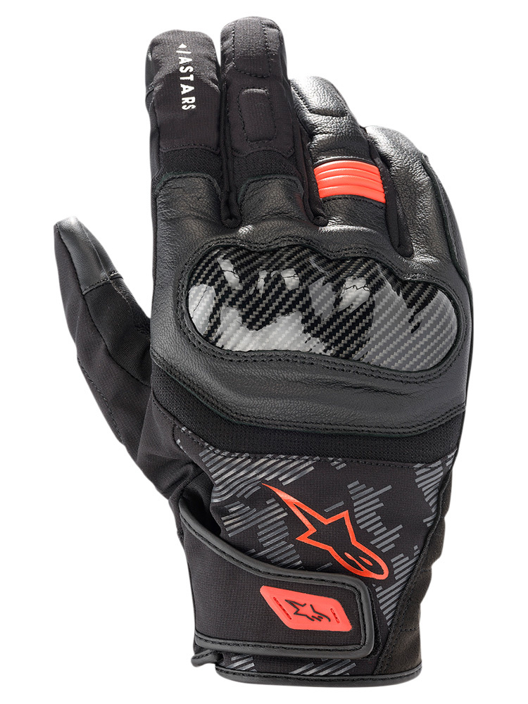 Rękawice motocyklowe Alpinestars SMX Z Drystar czarno-czerwone